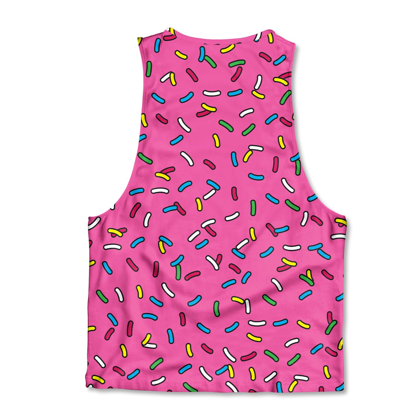 Printed Muscle Tank - Cartoon Sprinkles