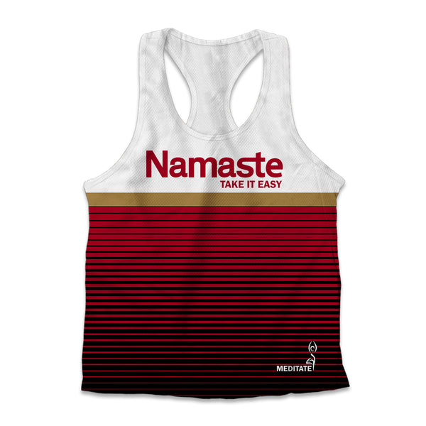 Printed Jersey Tank - Namaste Take It Easy