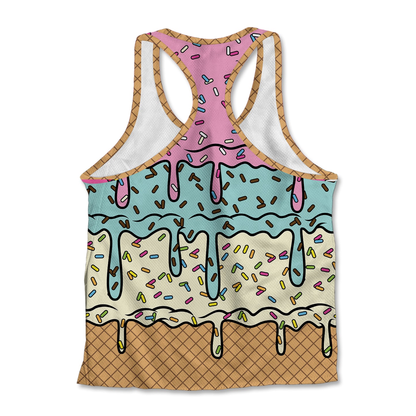 Printed Jersey Tank - Ice Cream Drip