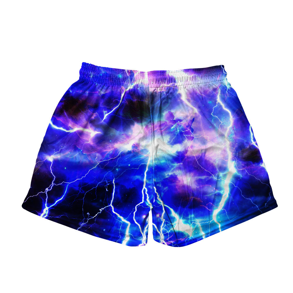 Basic Mesh Short - Blue Lightning