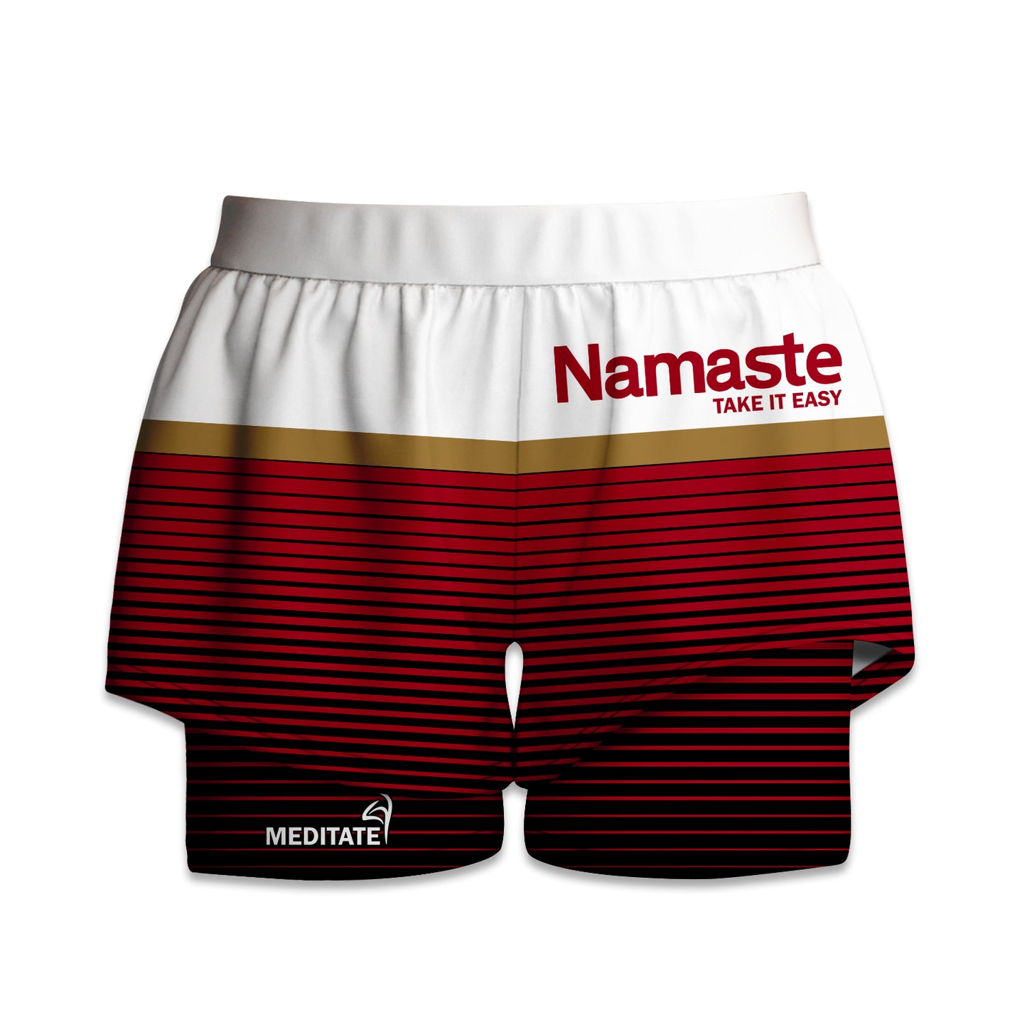 Printed Liner Short - Namaste Take It Easy