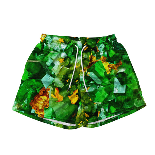 Basic Mesh Short - Emerald And Gold