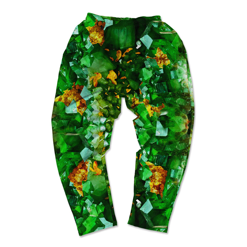 Muscle Pants - Emerald And Gold