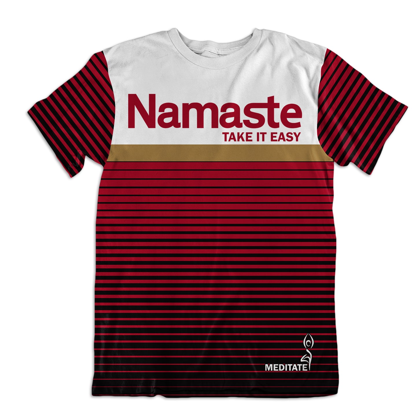 Cotton Unisex Tee - Namaste Take It Easy