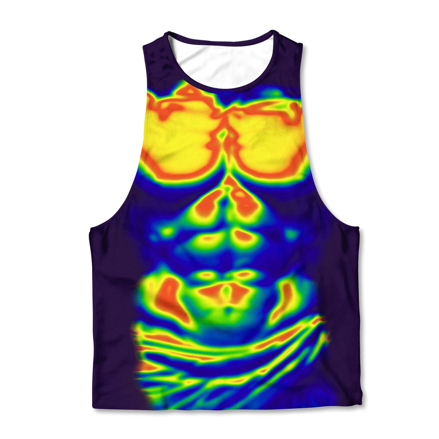 Printed Muscle Tank - Body Heat Map