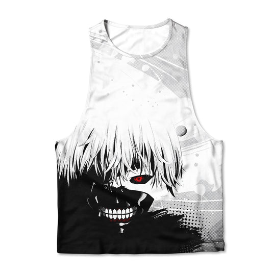 Printed Muscle Tee - Ghoul