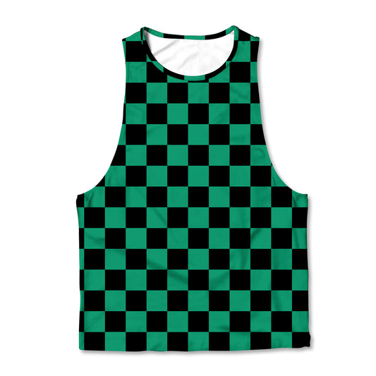 Printed Muscle Tank - Tanjiro