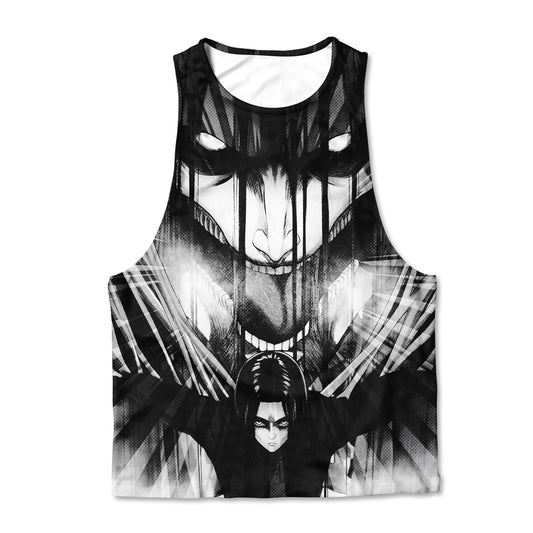 Printed Muscle Tee - Titan