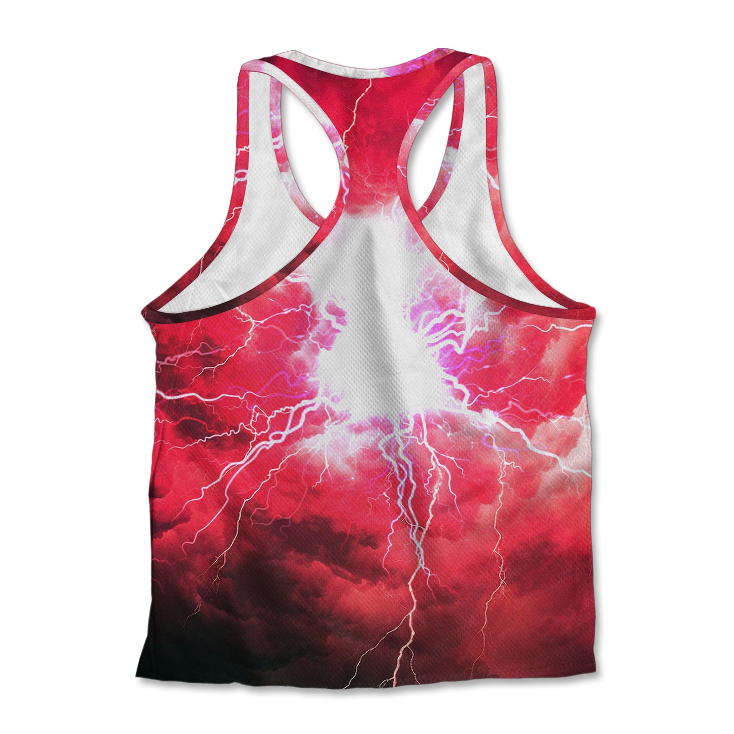 Printed Jersey Tank - Red Lightning