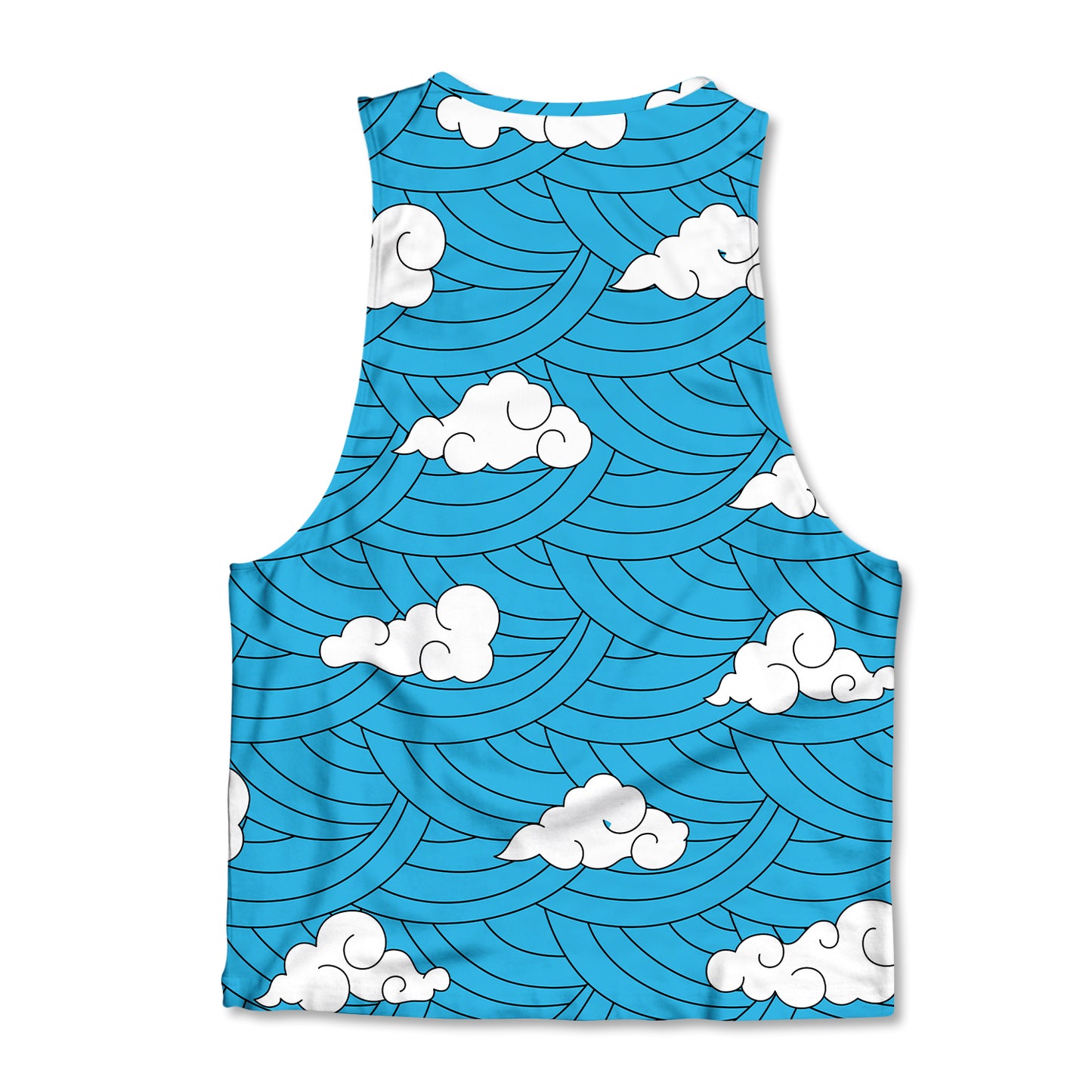 Printed Muscle Tank - Water Breathing