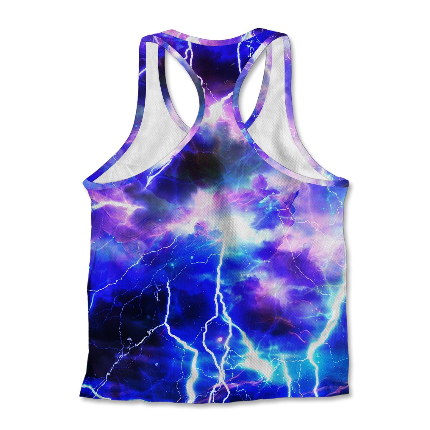 Printed Jersey Tank - Blue Lightning