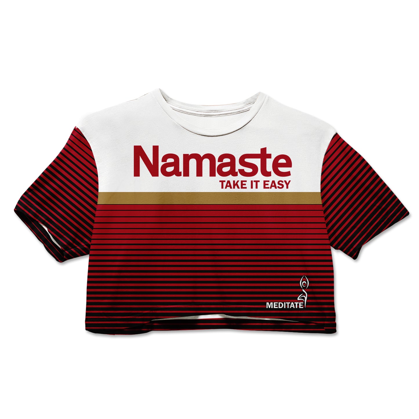 Cotton Crop Tee - Namaste Take It Easy