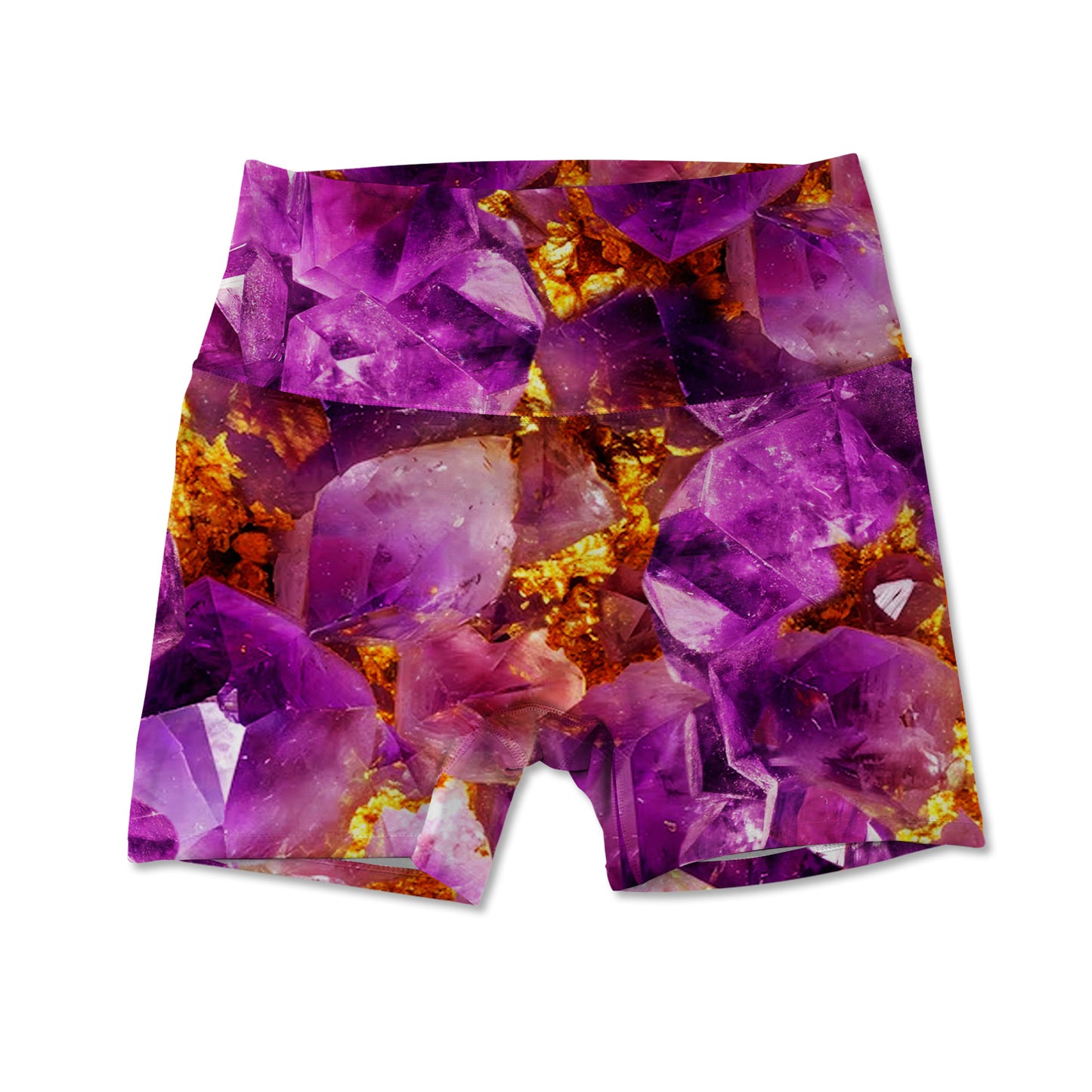 Printed Active Short - Amethyst And Gold