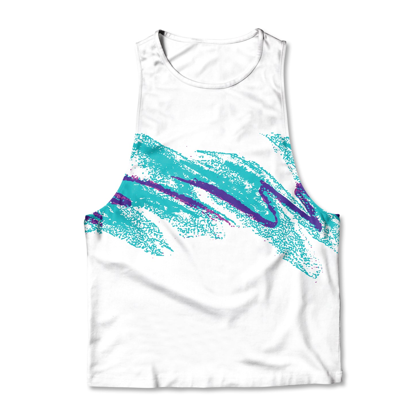 Printed Muscle Tank - 90's Swoosh