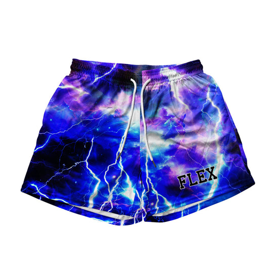 Basic Mesh Short - Blue Lightning