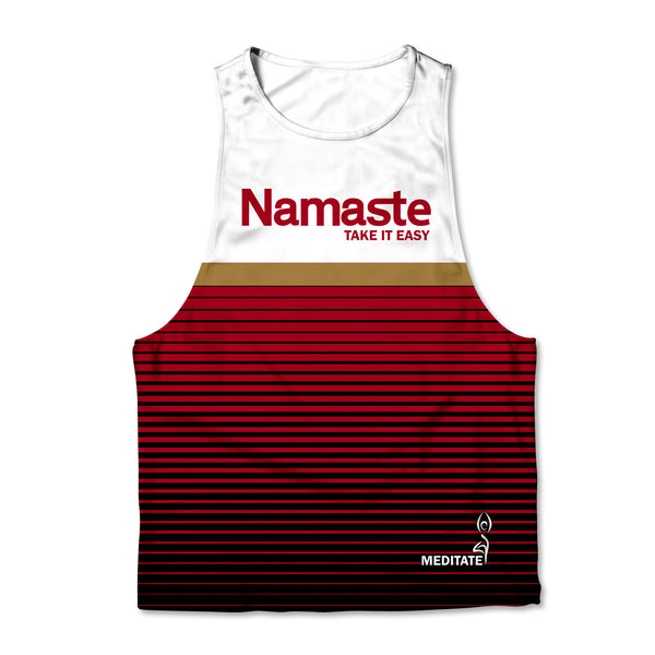 Printed Muscle Tank- Namaste Take It Easy