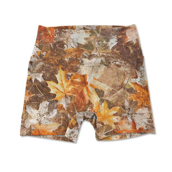 Printed Active Short - Autumn Leaves