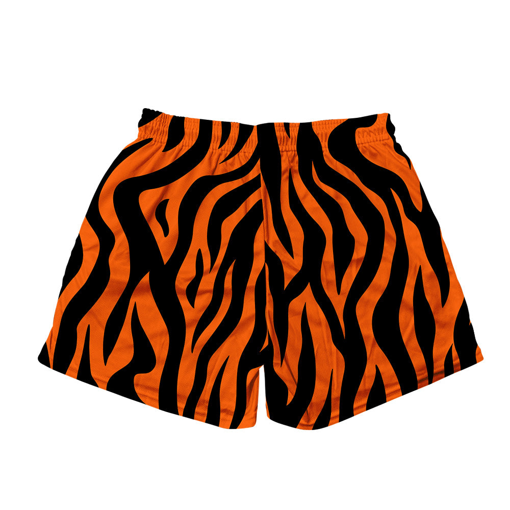 Basic Mesh Short - Tiger Print