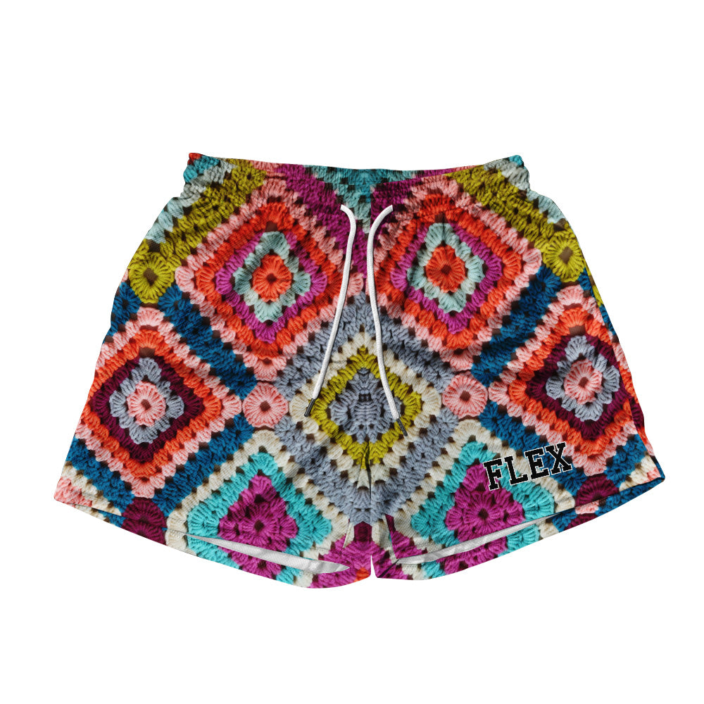 Basic Mesh Short - Diamond Crochet Pattern