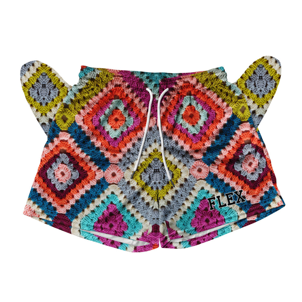 Basic Mesh Short - Diamond Crochet Pattern