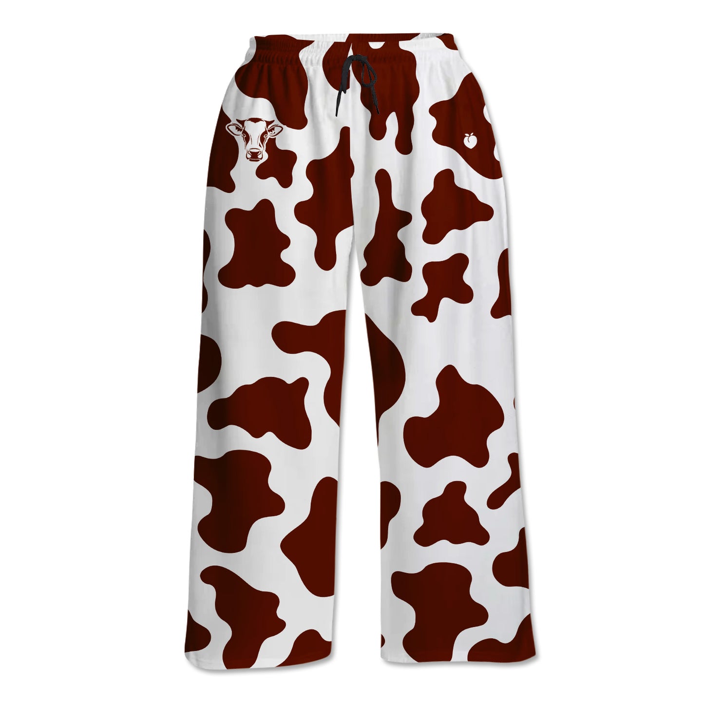 Unisex Lounge Pants - Brown Cow Print