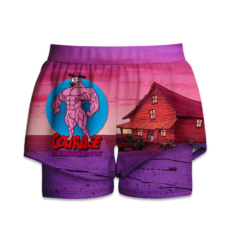 Printed Liner Shorts - The Muscular Dog