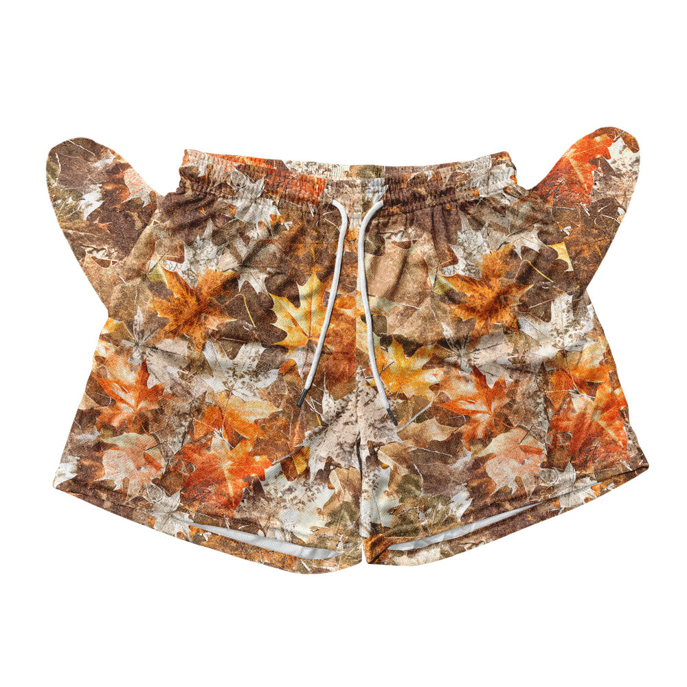 Basic Mesh Short - Autumn Leaves