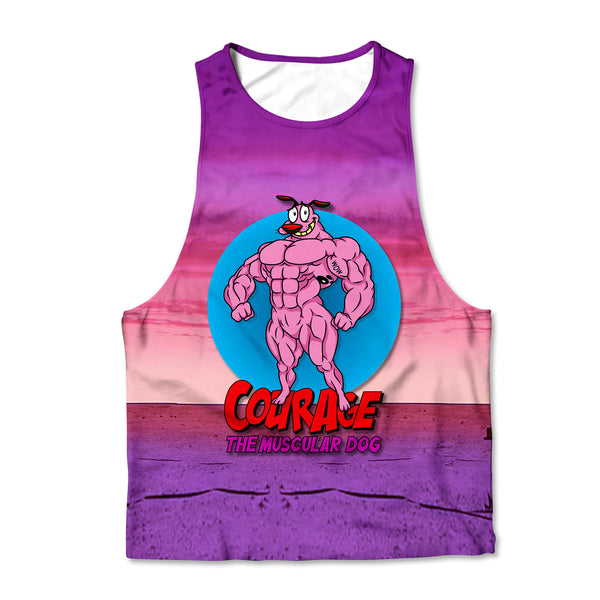 Printed Muscle Tank - The Muscular Dog