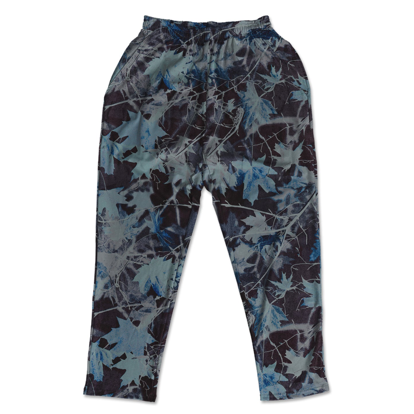 Muscle Pants - Blue & Black Maple Leaves