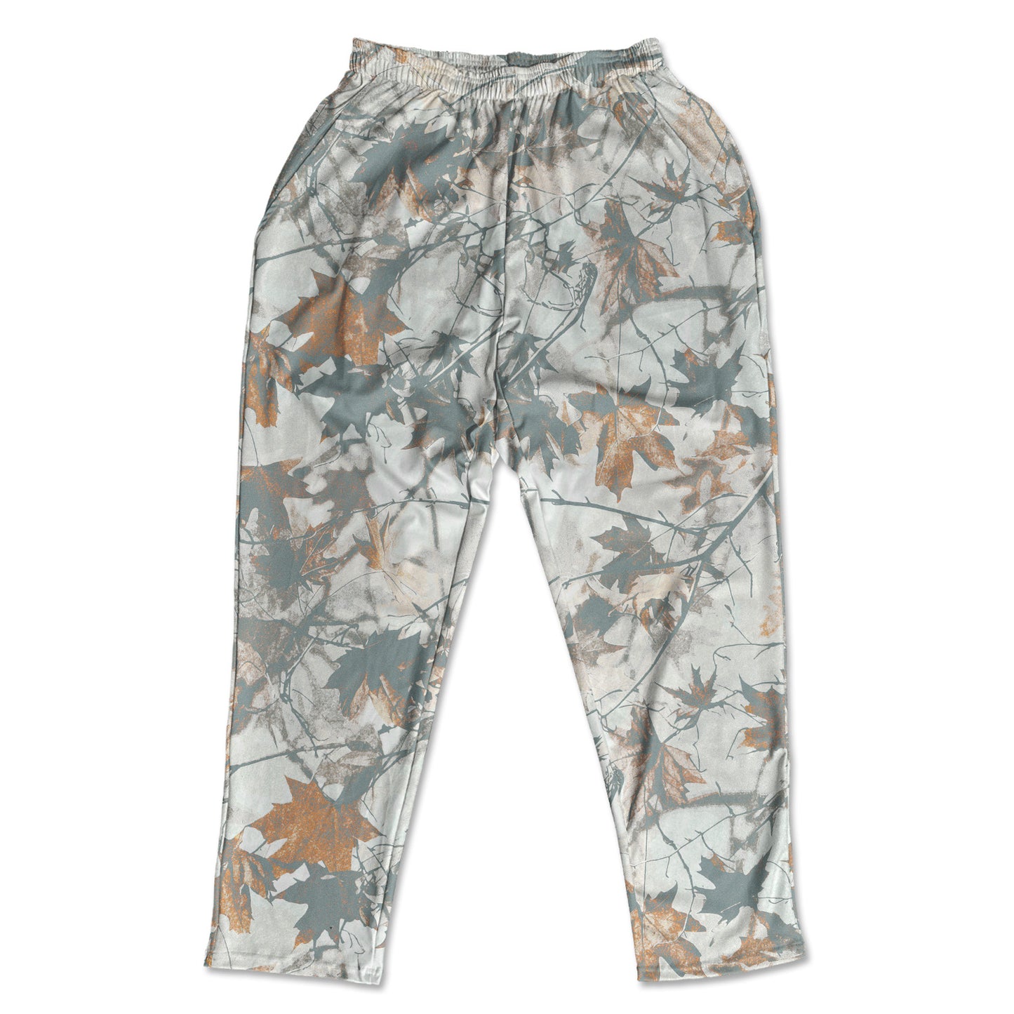 Muscle Pants - Grey & Orange Maple Leaves