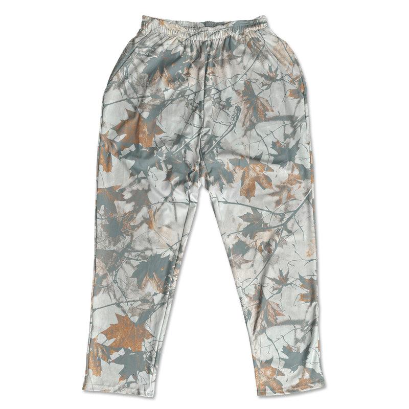 Muscle Pants - Grey & Orange Maple Leaves