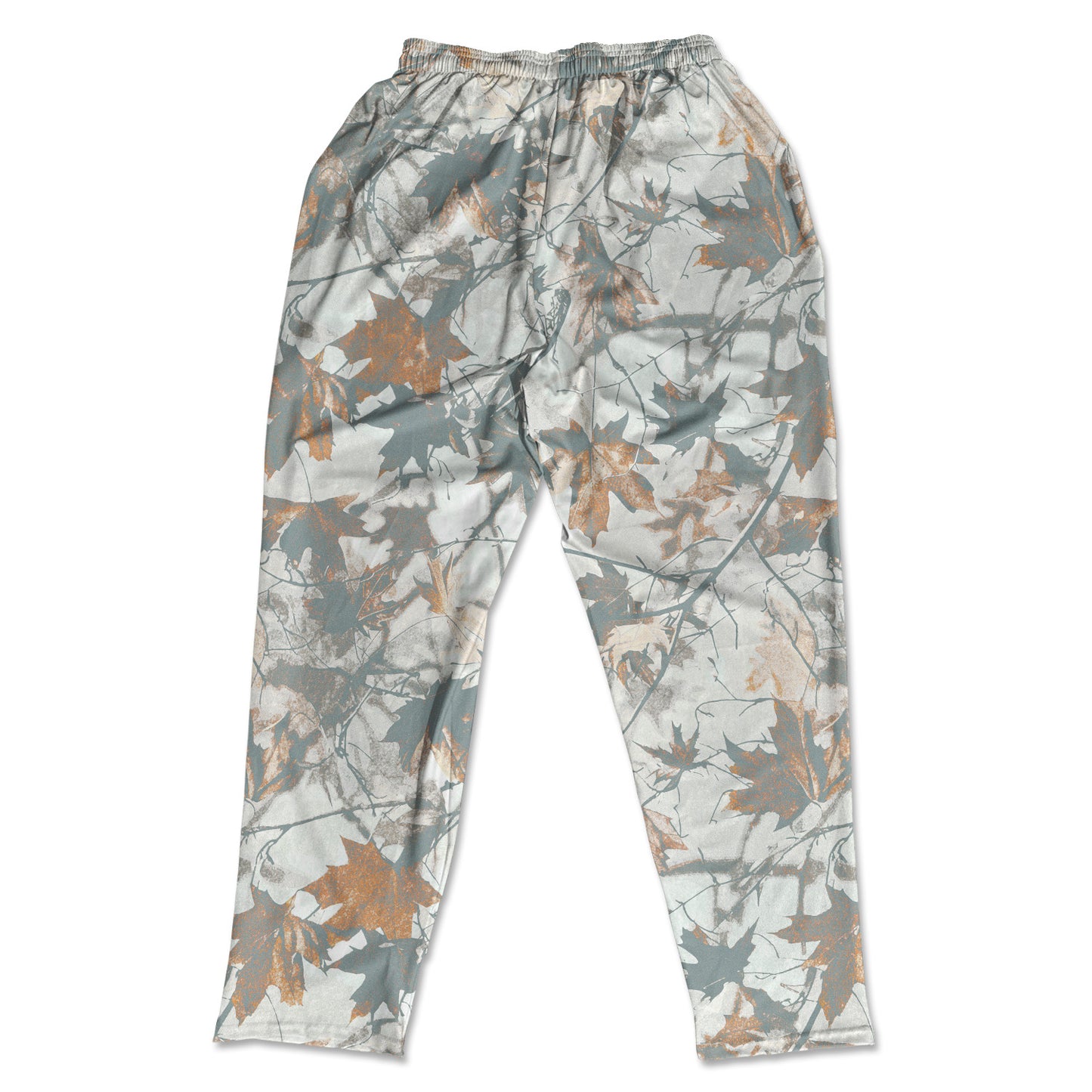 Muscle Pants - Grey & Orange Maple Leaves