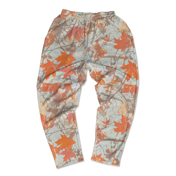 Muscle Pants - Orange Maple Leaves