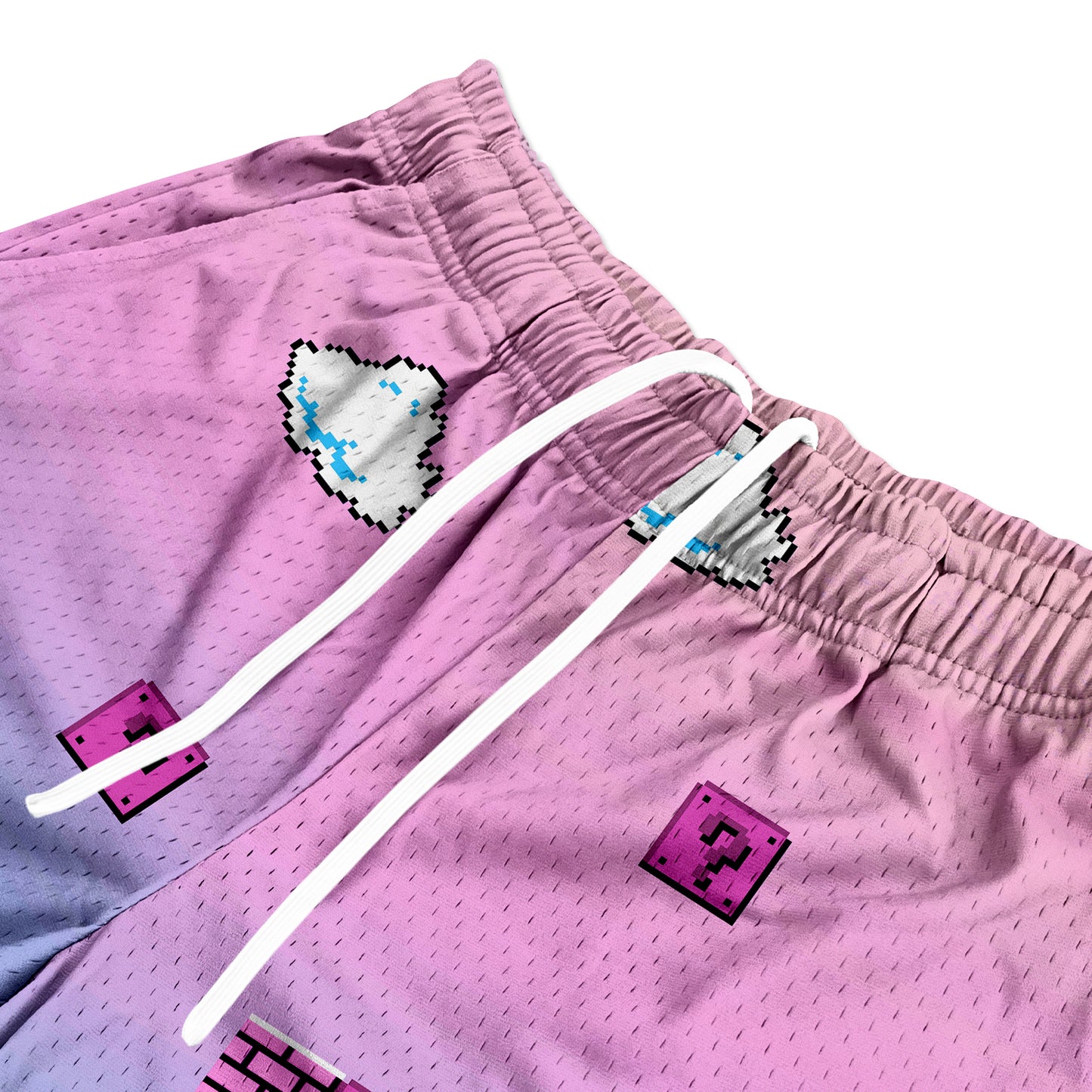 Mesh Flex Shorts 5" - Peach Power