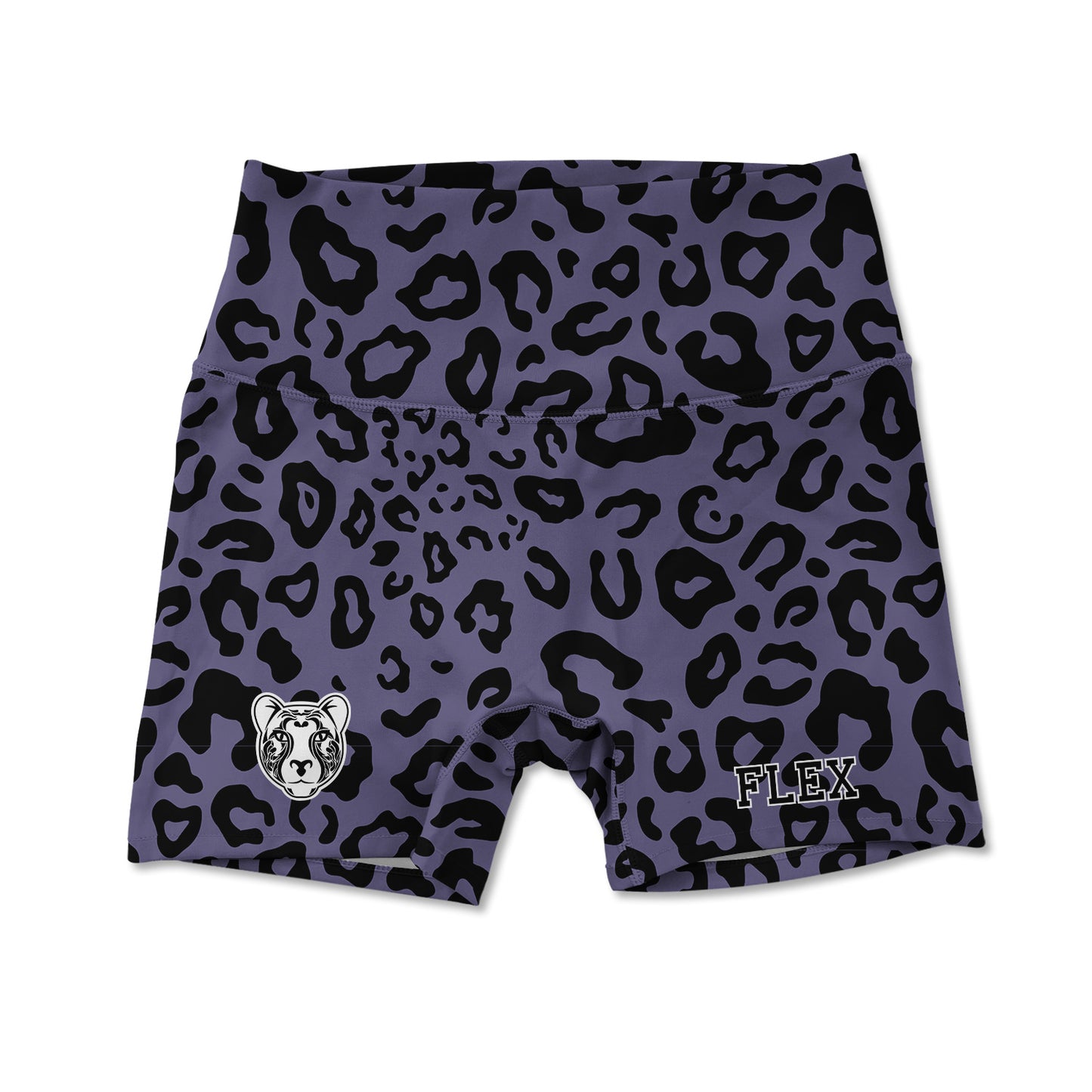 Printed Active Shorts - Panther Print