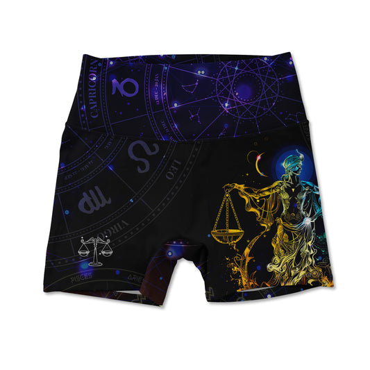 Printed Active Shorts - Libra