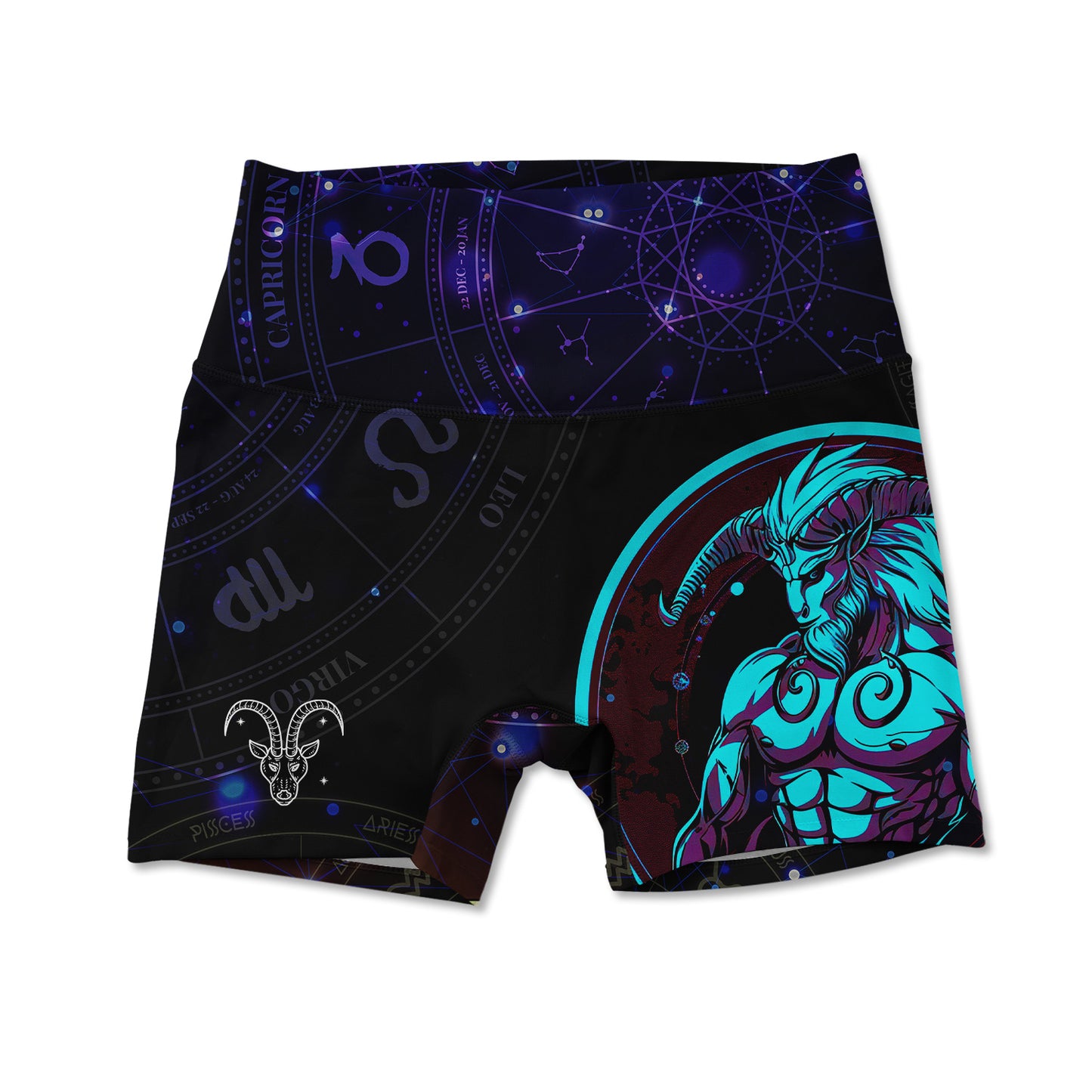 Printed Active Shorts - Capricorn