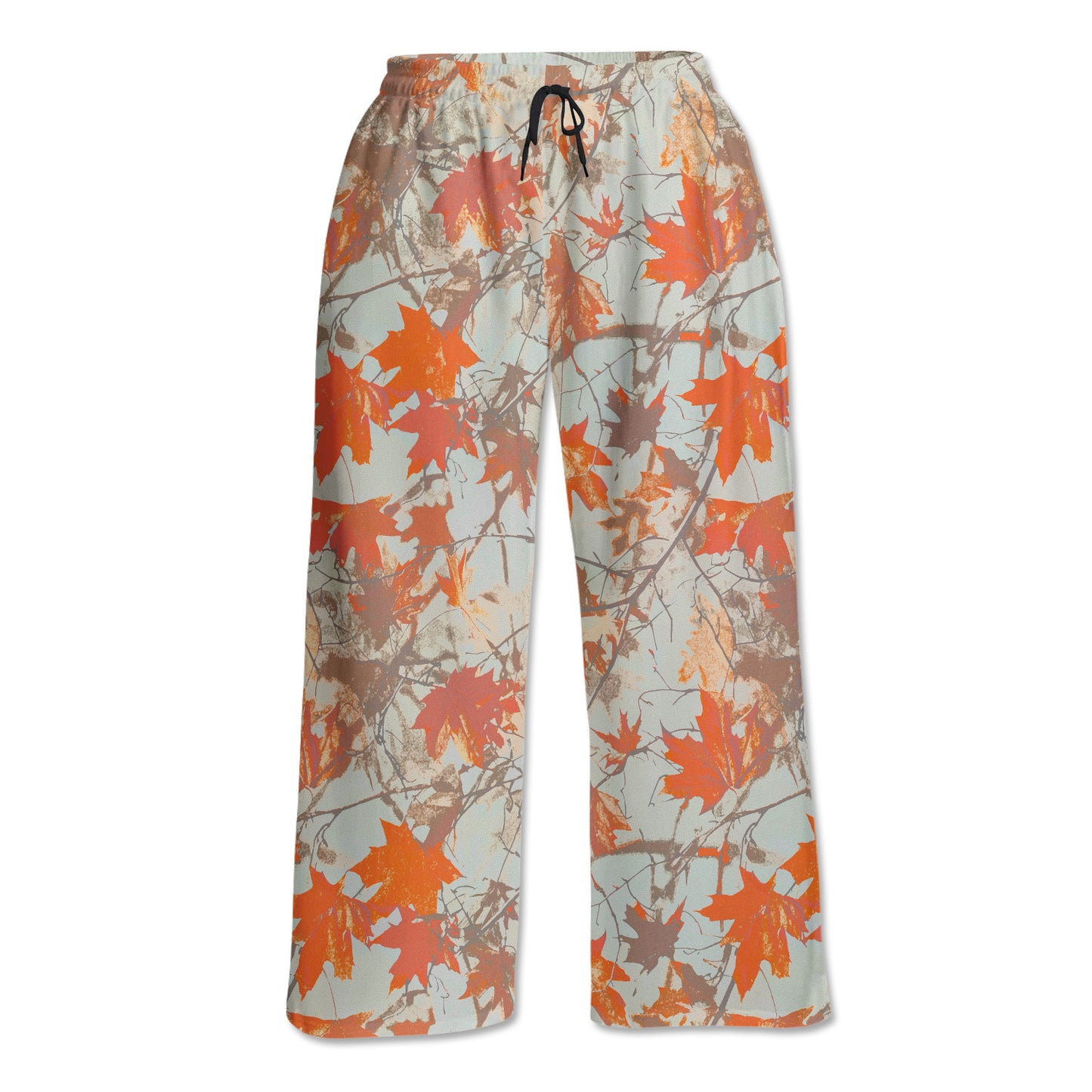 Unisex Lounge Pants - Orange Maple Leaves