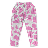 Muscle Pants - Pink Cow Print