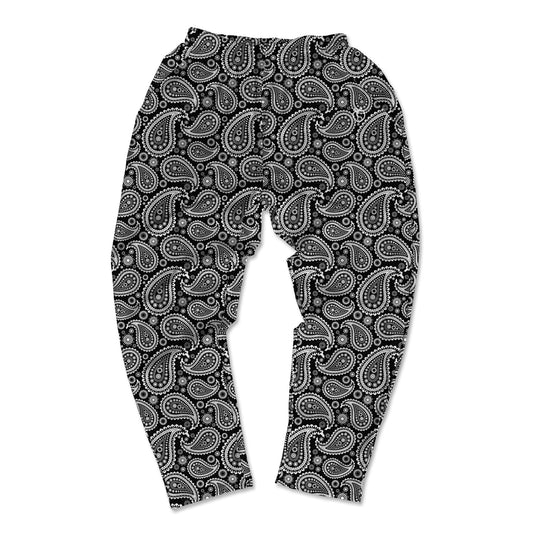 Muscle Pants - Paisley B&W