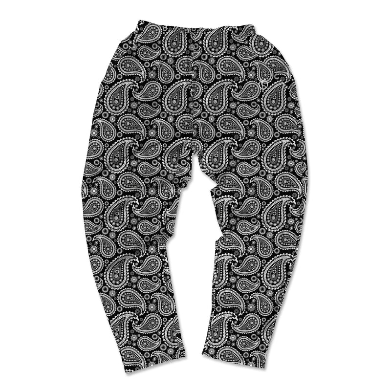 Muscle Pants - Paisley B&W