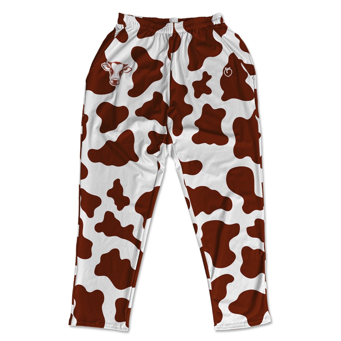 Muscle Pants - Brown Cow Print