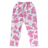 Muscle Pants - Pink Cow Print