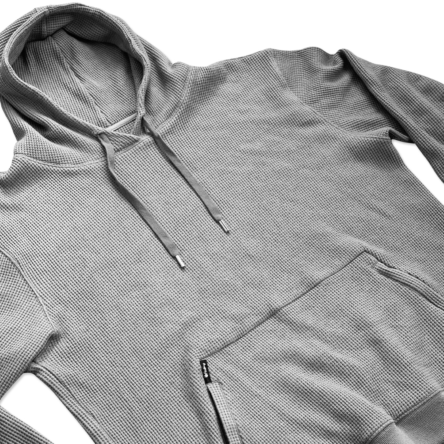 Waffle Tech Hoodie - Gray