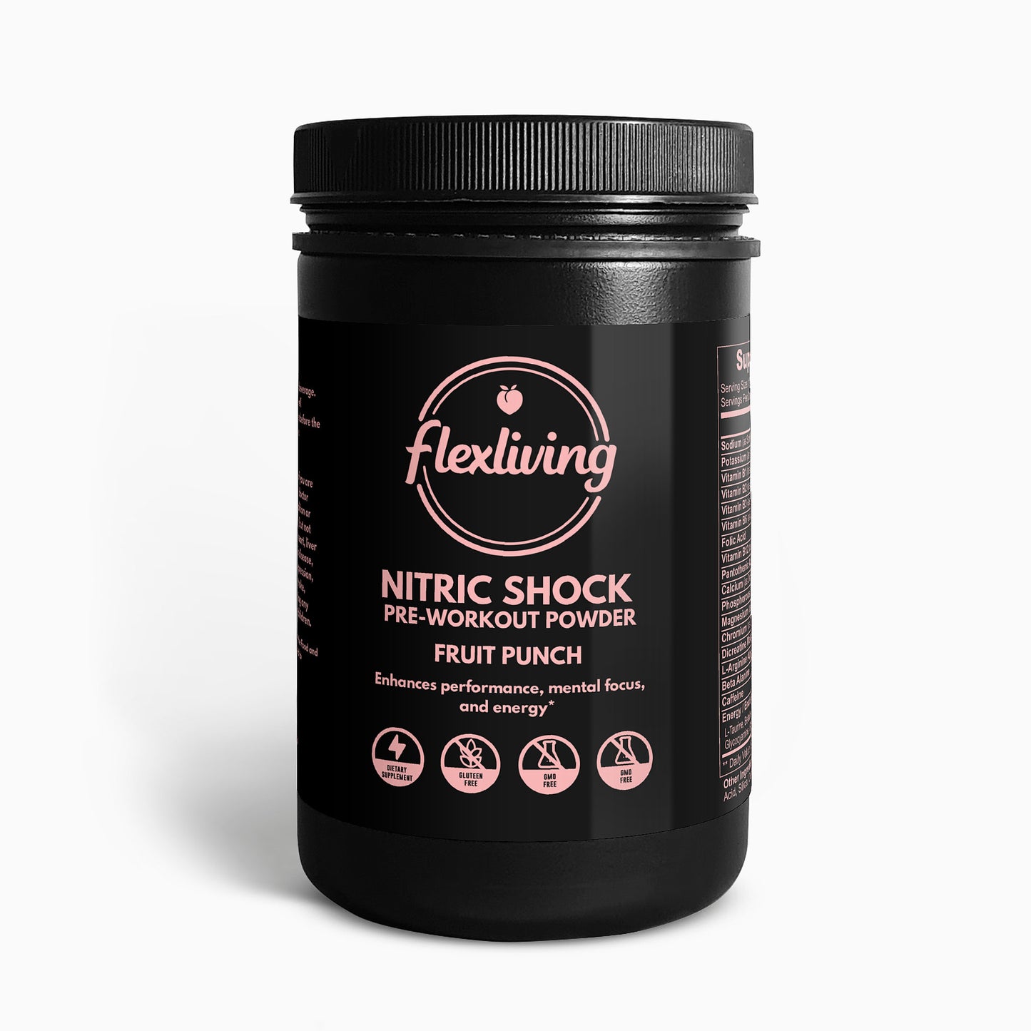 Flexliving Nitric Shock Pre-Workout Powder (Fruit Punch)