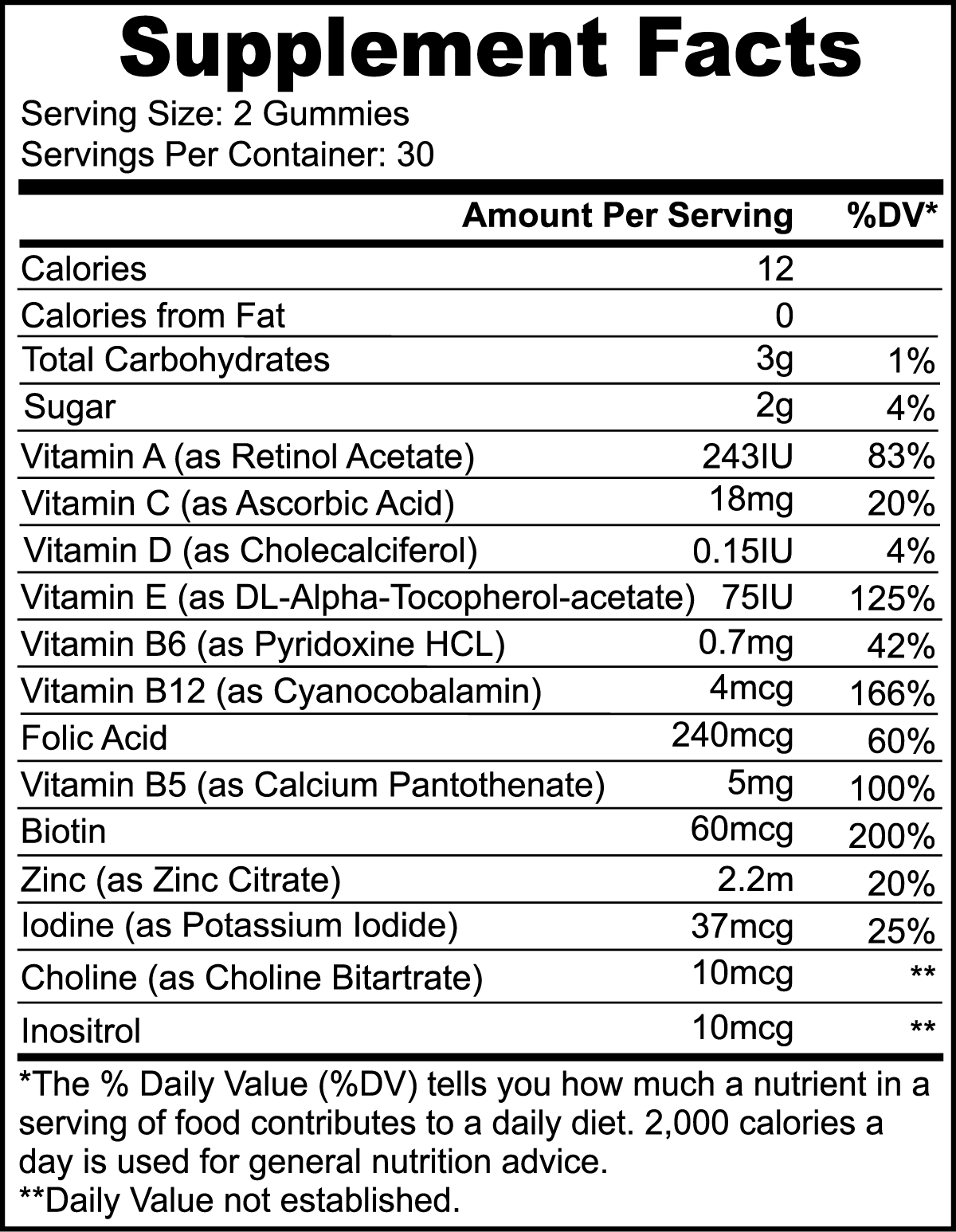 Flexliving Multivitamin Bear Gummies (Adult)