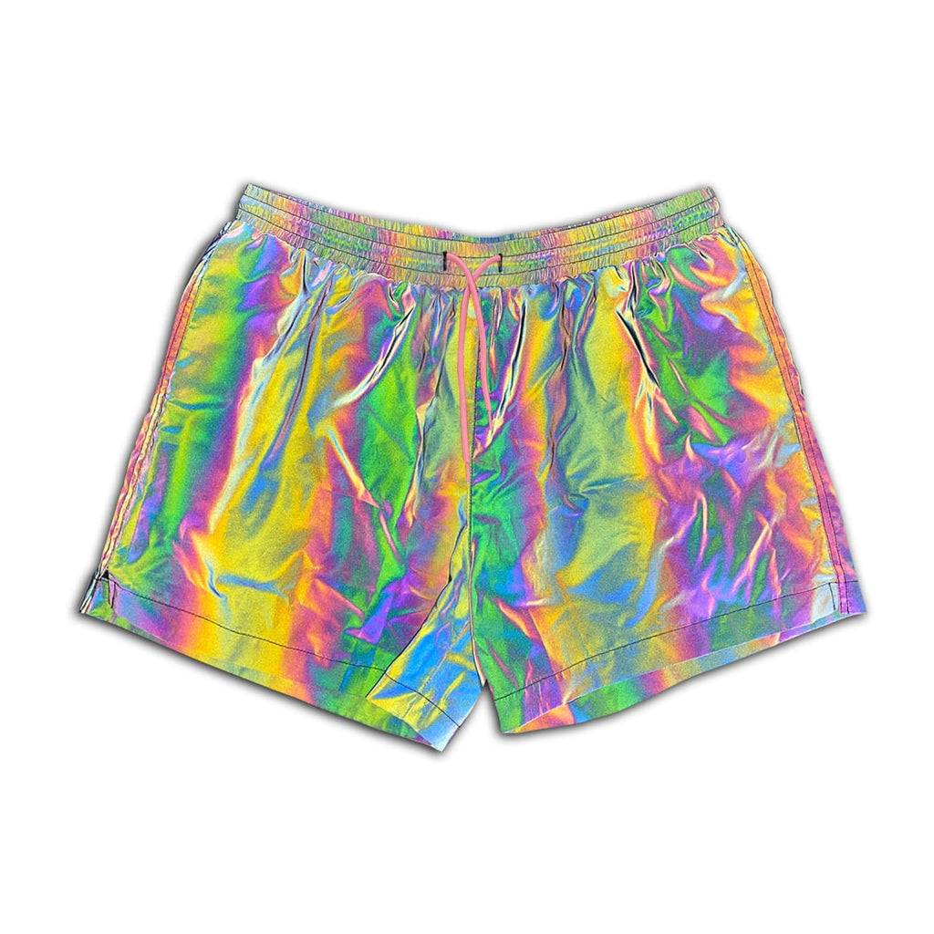 P Logo Reflective Swim Shorts