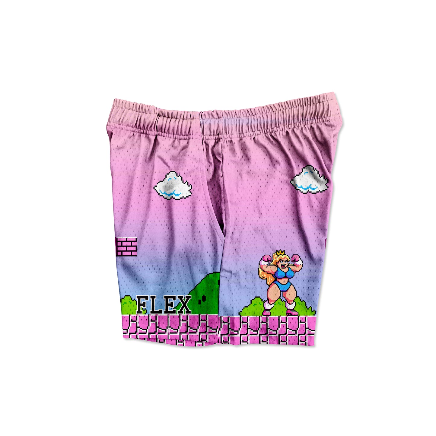 Mesh Flex Shorts 5" - Peach Power