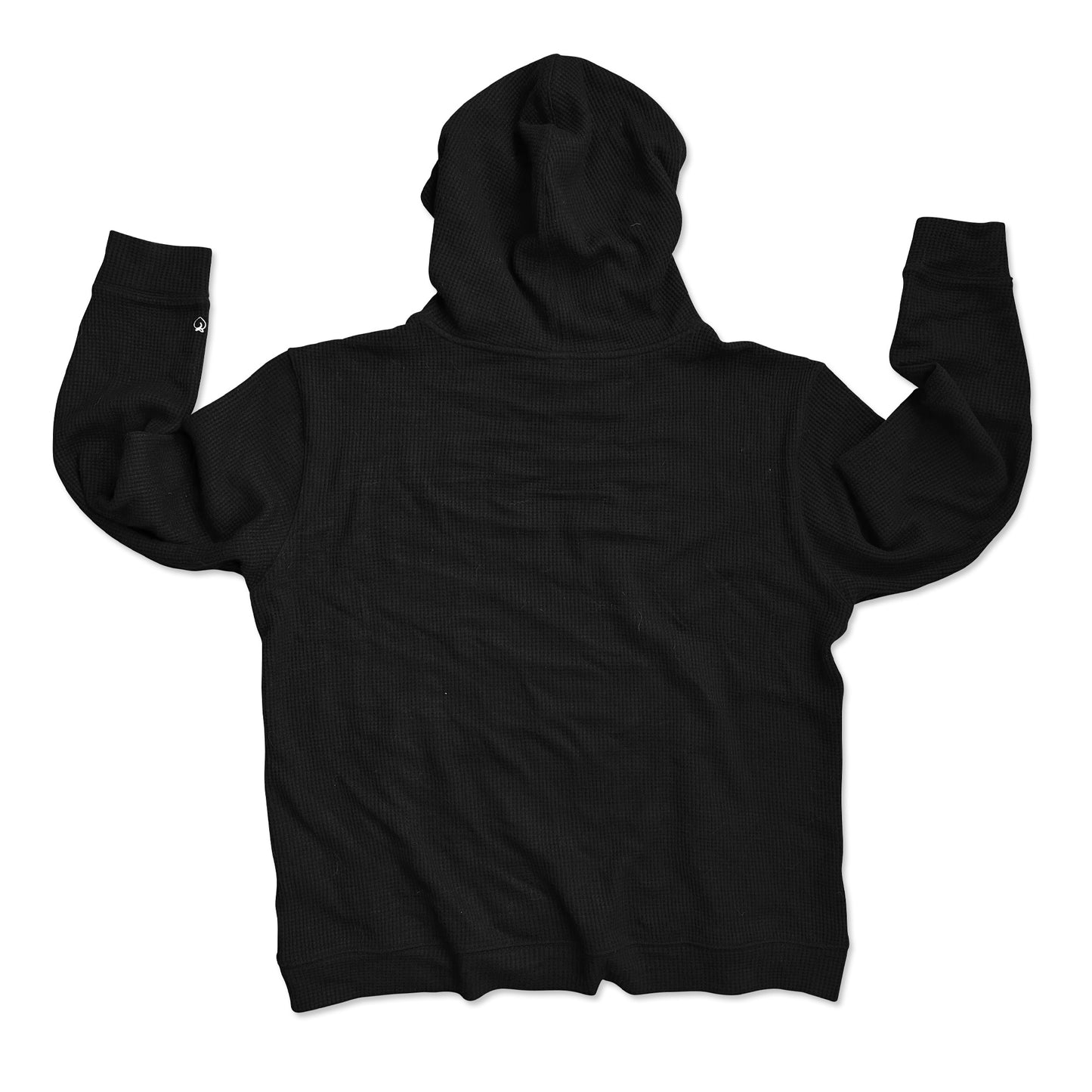 Waffle Tech Hoodie - Black