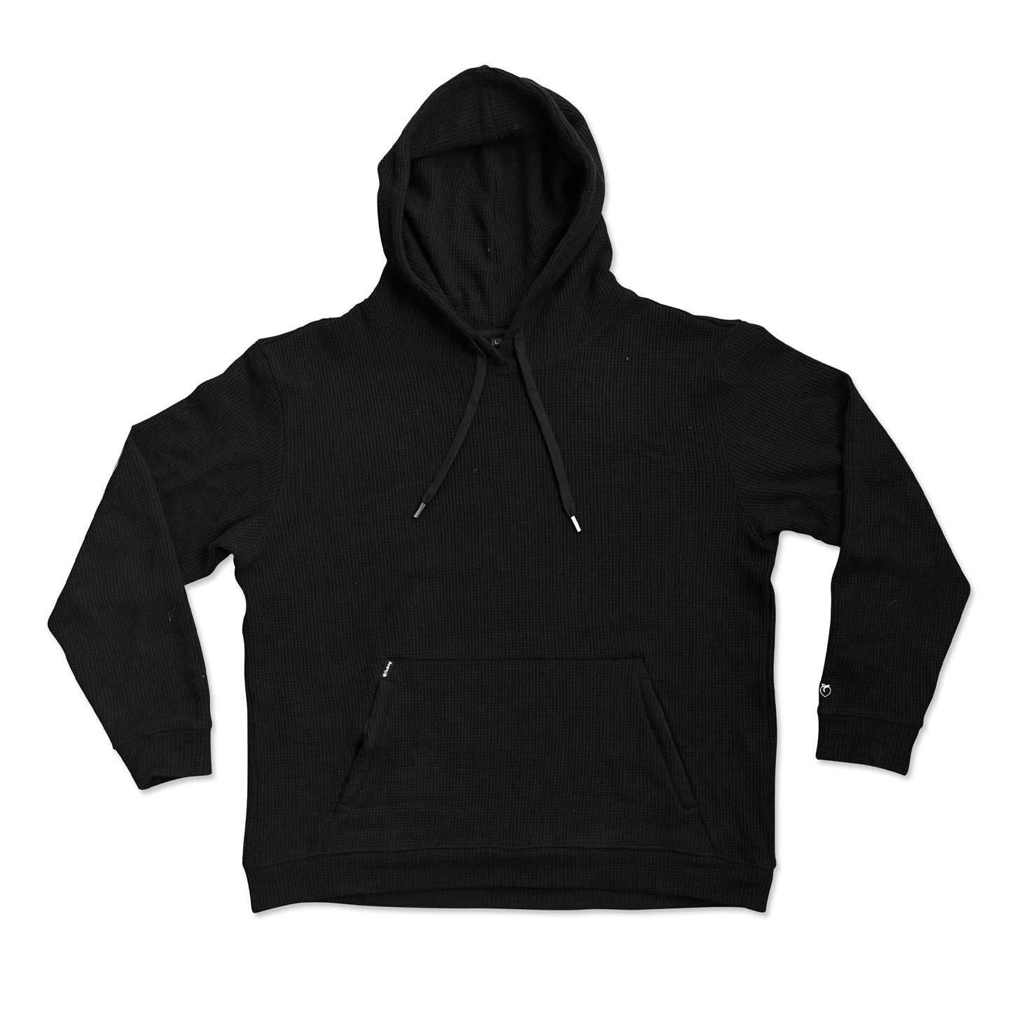 Waffle Tech Hoodie - Black